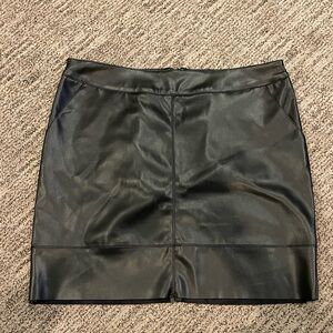 Sleek Black Mini Skirt